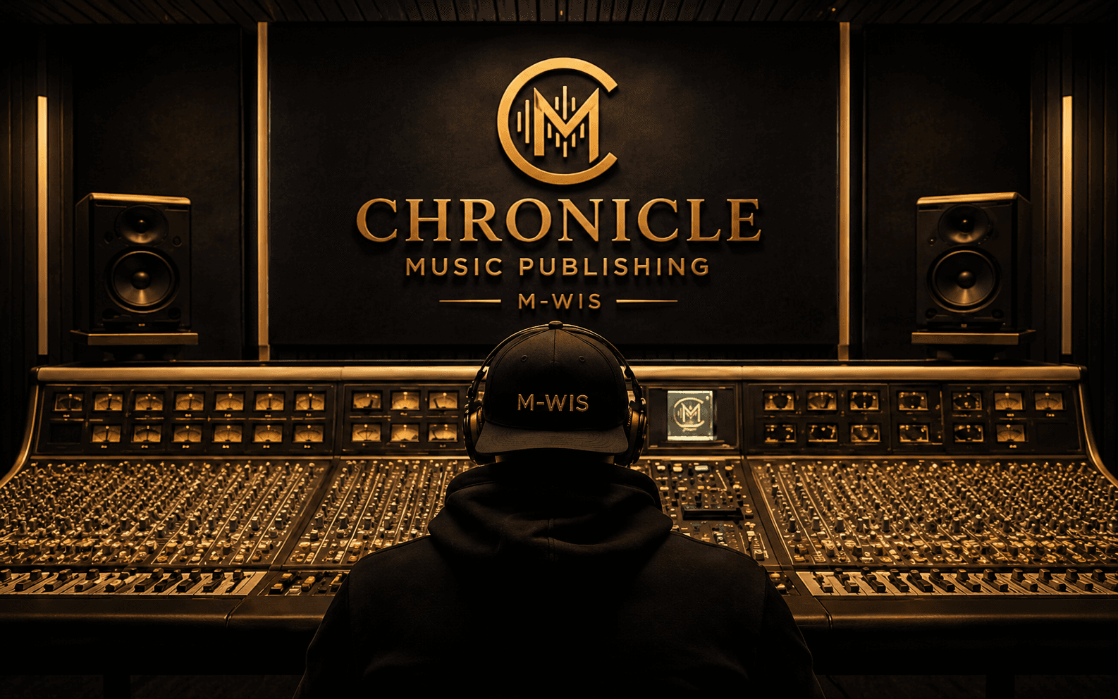 Premium studio control room representing Chronicle publishing operations